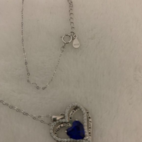 NWT 925 Sterling Silver I love you Always and Forever Necklace - Picture 10 of 12
